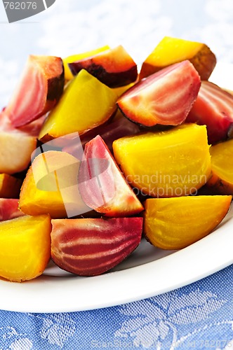 Image of Roasted red and golden beets