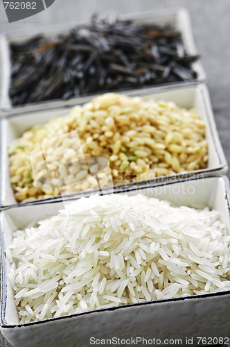 Image of Three bowls of rice