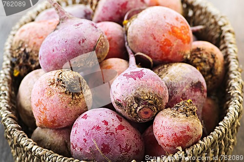 Image of Red and golden beets