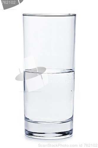 Image of Half full glass of water