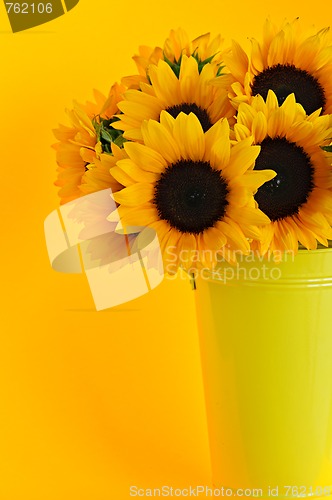 Image of Sunflowers in vase