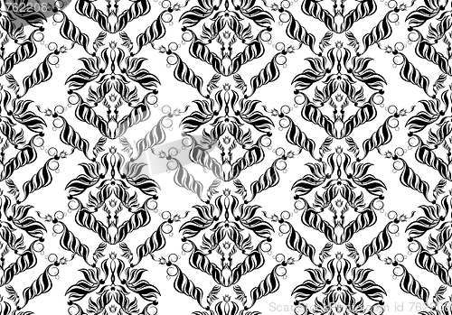 Image of Decorative seamless floral ornament