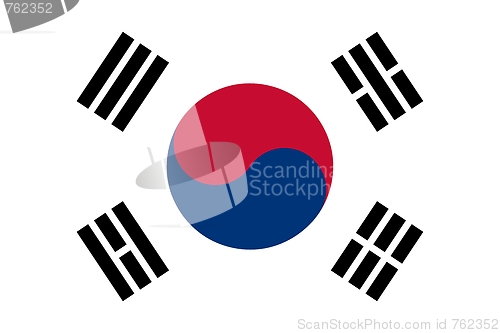 Image of The national flag of South Korea