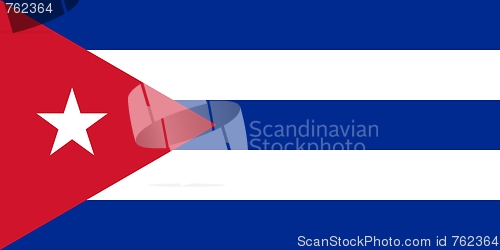 Image of The national flag of Cuba