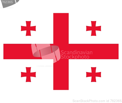 Image of The national flag of Georgia