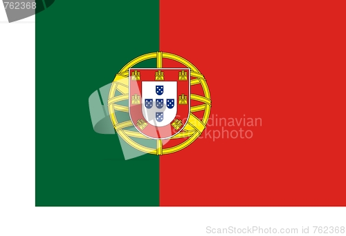 Image of The national flag of Portugal