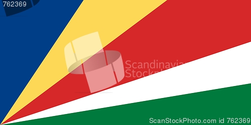 Image of The national flag of Seychelles