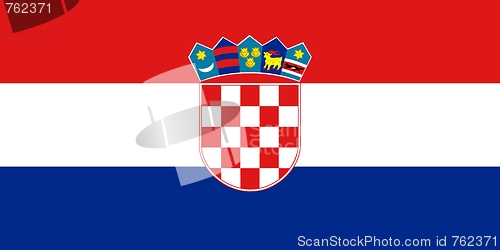 Image of The national flag of Croatia