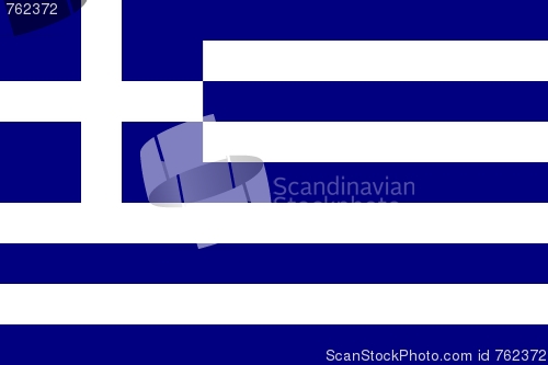 Image of The national flag of Greece
