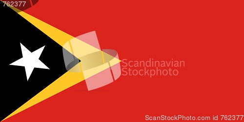 Image of The national flag of East Timor