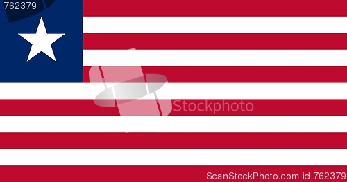 Image of The national flag of Liberia