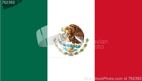 Image of The national flag of Mexico