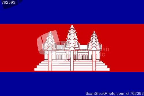 Image of The national flag of Cambodia
