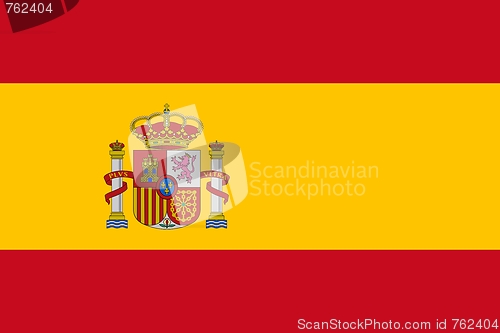 Image of The national flag of Spain