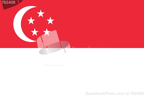 Image of The national flag of Singapore