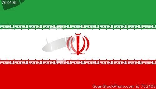 Image of The national flag of Iran