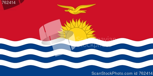 Image of The national flag of Kiribati