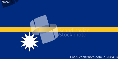 Image of The national flag of Nauru