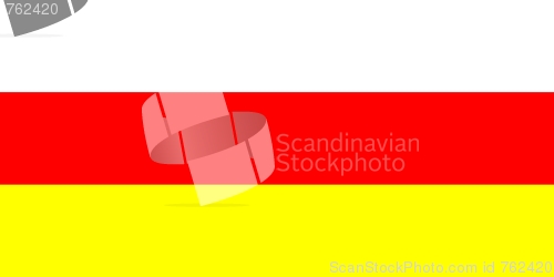Image of The national flag of South Ossetia