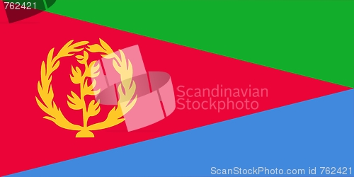 Image of The national flag of Eritrea