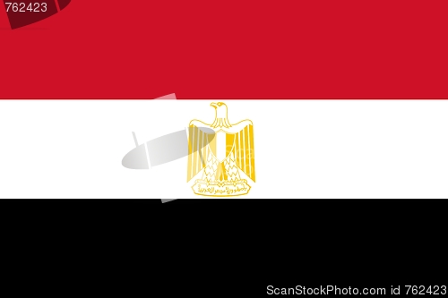 Image of The national flag of Egypt