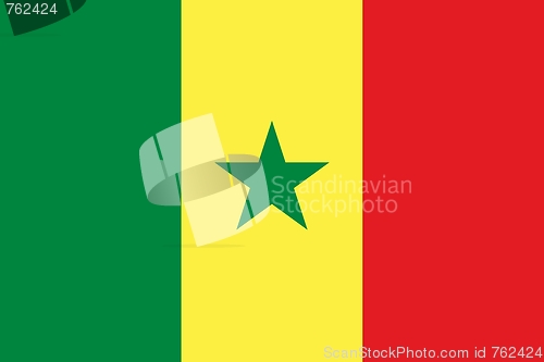 Image of The national flag of Senegal