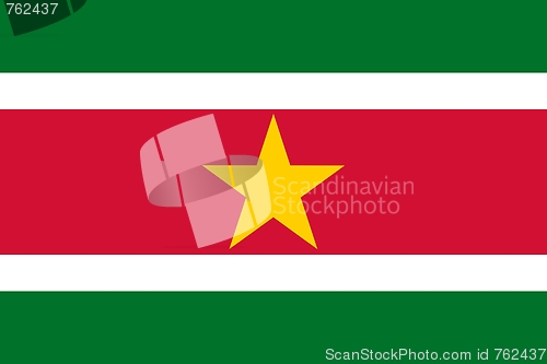 Image of The national flag of Suriname