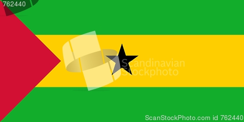 Image of The national flag of Sao Tome and Principe
