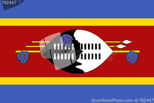 Image of The national flag of Swaziland