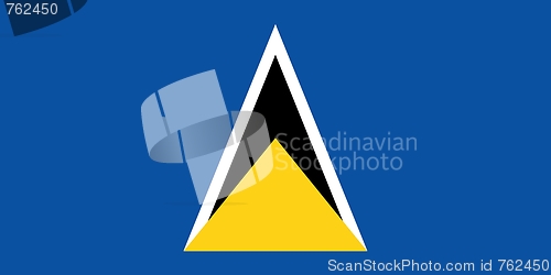 Image of The national flag of Saint Lucia