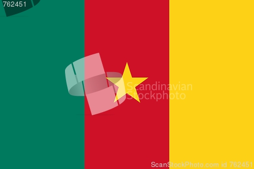 Image of The national flag of Cameroon