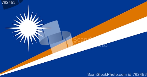 Image of The national flag of Marshall Islands