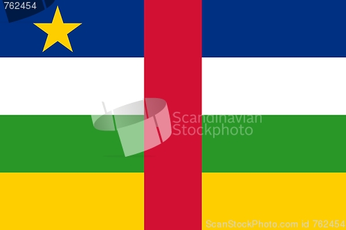 Image of The national flag of Central African Republic