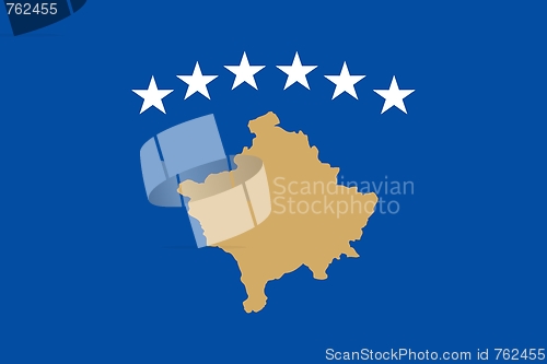 Image of The national flag of Kosovo