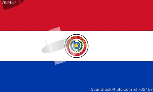 Image of The national flag of Paraguay