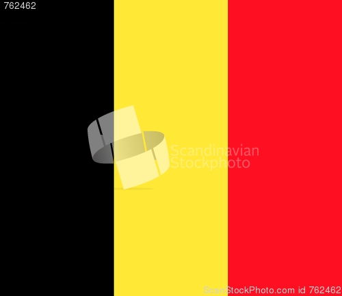 Image of The national flag of Belgium