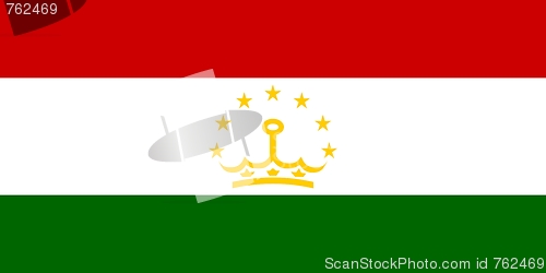 Image of The national flag of Tajikistan
