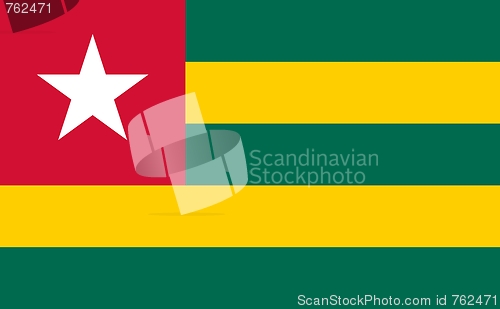 Image of The national flag of Togo