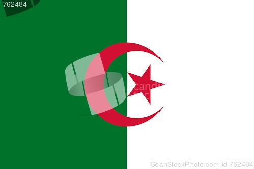 Image of The national flag of Algeria