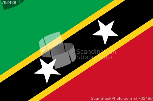 Image of The national flag of Saint Kitts and Nevis