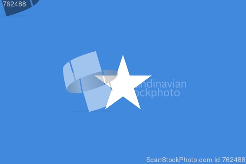 Image of The national flag of Somalia