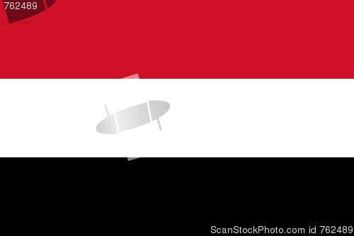 Image of The national flag of Yemen