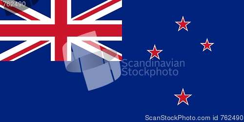 Image of The national flag of New Zealand