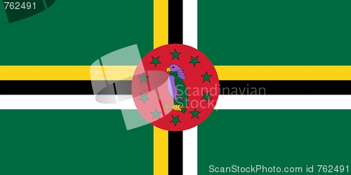Image of The national flag of Dominica