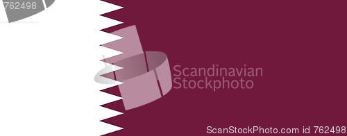Image of The national flag of Qatar