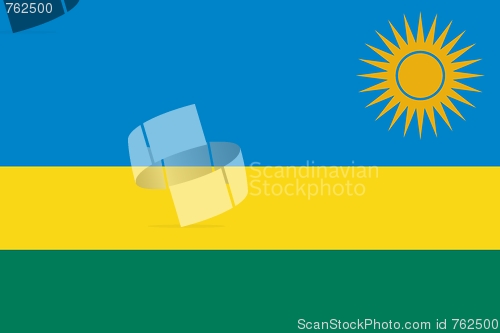 Image of The national flag of Rwanda