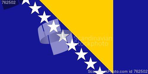 Image of The national flag of Bosnia and Herzegovina