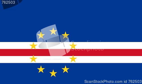 Image of The national flag of Cape Verde