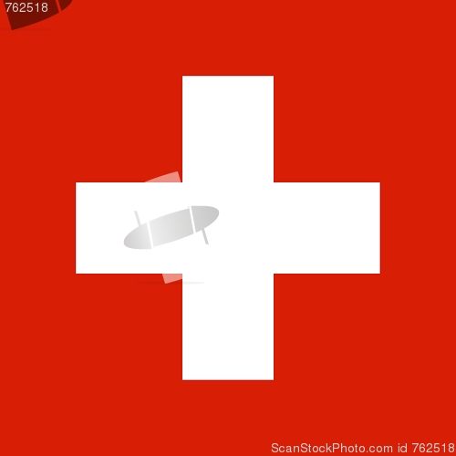 Image of The national flag of Switzerland
