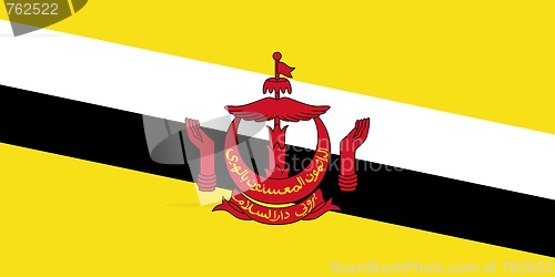 Image of The national flag of Brunei